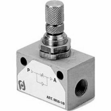 ALPHA TECHNOLOGIES AIGNEP Inline Needle Valve 82860-02, 1/8" Female Nptf - Min Qty 5 82860-02